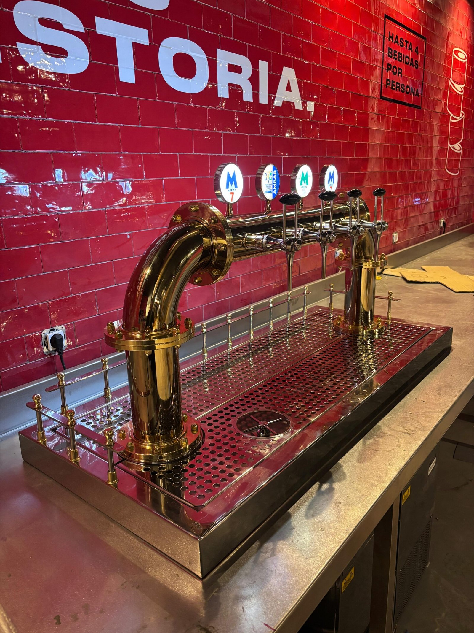 Instalación grifos de cerveza